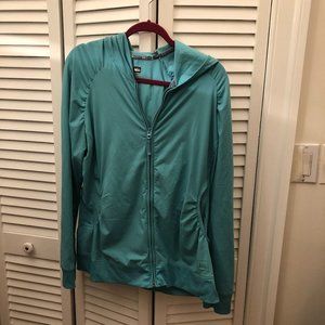 REI women long-sleeve teal hoodie, XL